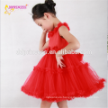 vestido de noche rojo hinchado de lujo de alta calidad de la tarde de China de alta calidad para la muchacha